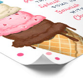 Summer Ice Cream Mimosa Bar Vrijgezellenfeest Poster (Hoek)