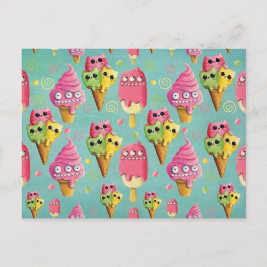 Summer Ice Cream Mix Briefkaart (Voorkant)