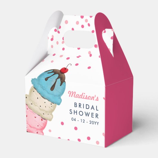 Summer Ice Cream Modern Vrijgezellenfeest Bedankt Bedankdoosjes (Achterkant)