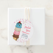 Summer Ice Cream Modern Vrijgezellenfeest Bedankt Bedankjes Labels (In situ)