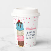 Summer Ice Cream Modern Vrijgezellenfeest Bedankt Papieren Bekers (Achterkant)