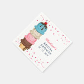 Summer Ice Cream Modern Vrijgezellenfeest Bedankt Servet (Hoek)