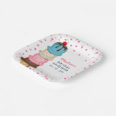 Summer Ice Cream Modern Vrijgezellenfeest Papieren Bordje (Gebogen)