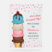 Summer Ice Cream Modern Waterverf Vrijgezellenfees Acryl Bord (Voorkant)