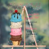 Summer Ice Cream Modern Waterverf Vrijgezellenfees Acryl Bord (Neutraal)