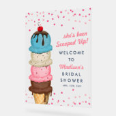 Summer Ice Cream Modern Waterverf Vrijgezellenfees Acryl Bord (Hoek)