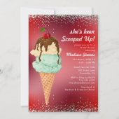 Summer Ice Cream Modern Waterverf Vrijgezellenfees Kaart (Voorkant)