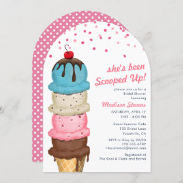 Summer Ice Cream Modern Waterverf Vrijgezellenfees Kaart