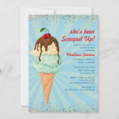 Summer Ice Cream Modern Waterverf Vrijgezellenfees Kaart (Voorkant)