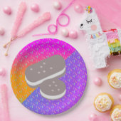 Summer Ice Cream Neon Sprinkles Party Patroon Papieren Bordje (Feest)