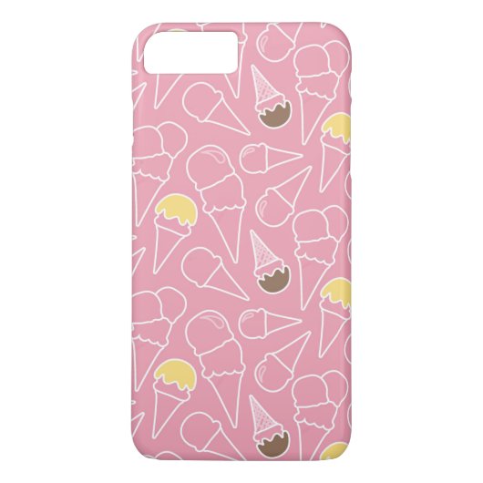 Summer Ice Cream Pattern Case-Mate iPhone Case (Achterkant)