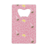 Summer Ice Cream Pattern Creditkaart Flessenopener (Voorkant)