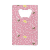Summer Ice Cream Pattern Creditkaart Flessenopener (Achterkant)