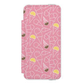 Summer Ice Cream Pattern Incipio iPhone Portemonnee Hoesje (Voorkant Agenda)