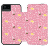 Summer Ice Cream Pattern Incipio iPhone Portemonnee Hoesje (Agenda Open)