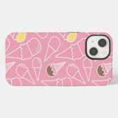 Summer Ice Cream Pattern iPhone Hoesje (Achterkant horizontaal)