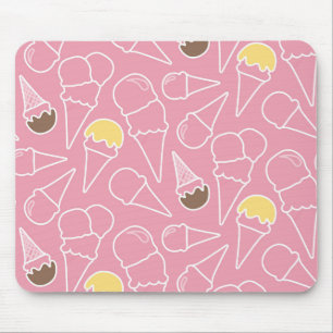 Summer Ice Cream Pattern Muismat