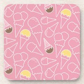 Summer Ice Cream Pattern Onderzetter (Voorkant)