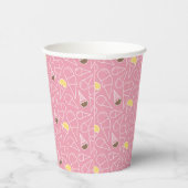 Summer Ice Cream Pattern Papieren Bekers (Rechts)