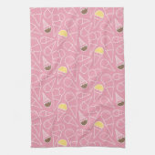 Summer Ice Cream Pattern Theedoek (Verticaal)
