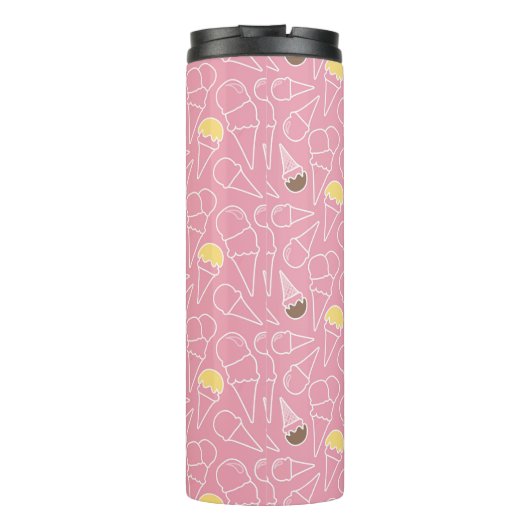 Summer Ice Cream Pattern Thermosbeker (Achterkant)