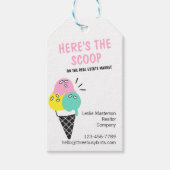 Summer Ice Cream Real Estate Marketing Labels Cadeaulabel (Voorkant)