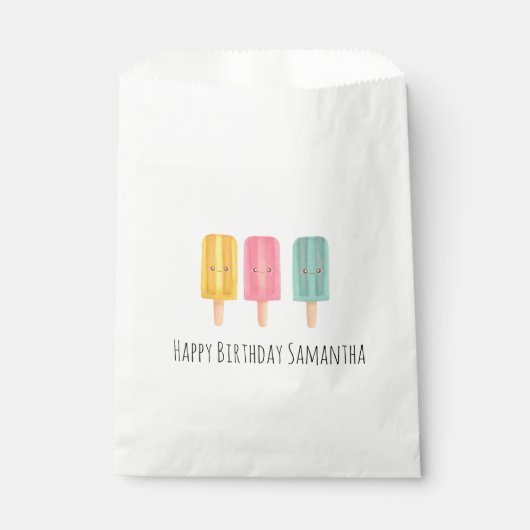 Summer Ice Cream Sticks Bedankzakje (Voorkant)