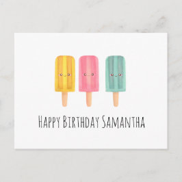 Summer Ice Cream Sticks Briefkaart