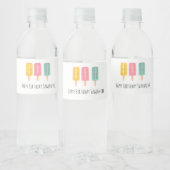 Summer Ice Cream Sticks Waterfles Etiket (Flessen)