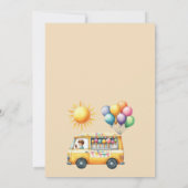 Summer Ice Cream Truck Verjaardagsuitnodiging Kaart (Achterkant)