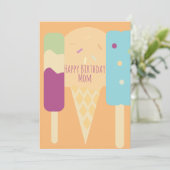 Summer Ice Cream Variety Sprinkles Birthday (Staand voorkant)