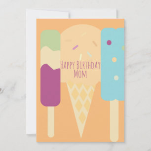 Summer Ice Cream Variety Sprinkles Birthday