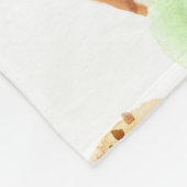 Summer Ice Cream Waterverf. Fleece Deken (Hoek)