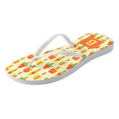 Summer Ice Lollies Pattern Monogram Teenslippers (Schuin)