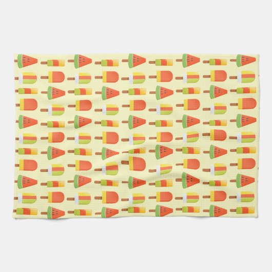Summer Ice Lollies Pattern Theedoek (Horizontaal)