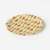 Summer Ice Lollies Popsicles Patroon Papieren Bordje (Gekanteld)