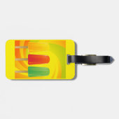 Summer Ice Pops Trio Bright Popsicles Bagagelabel (Achterkant horizontaal)