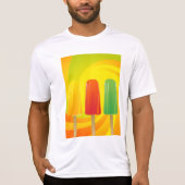 Summer Ice Pops Trio Bright Popsicles T-shirt (Voorkant)