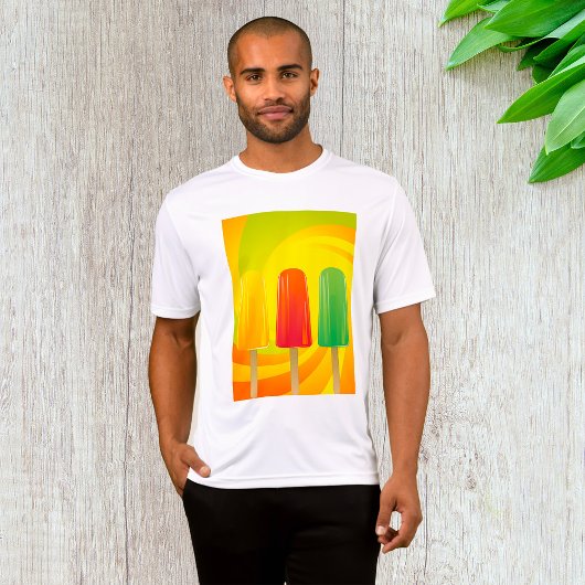 Summer Ice Pops Trio Bright Popsicles T-shirt