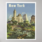 Summer in Central Park New York Poster (Voorkant)