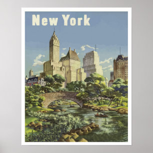 Summer in Central Park New York Poster
