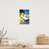 Summer in Dolomites Italy vintage travelage Poster (Keuken)