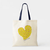 Summer in Love - Sun & Beach Hearts Canvas tas (Achterkant)
