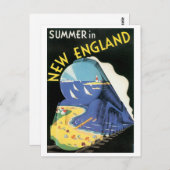 Summer in New England Briefkaart (Voorkant / Achterkant)