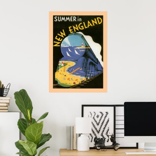 Summer in New England Poster (Thuiskantoor)