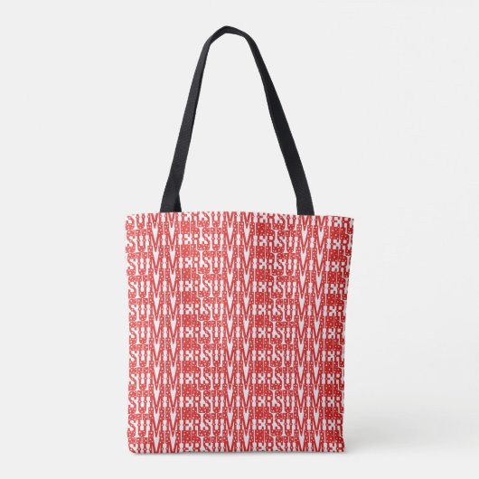 SUMMER in Red Great New Tote Bag (Achterkant)