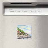 Summer in Runswick Bay England Farida Greenfield Magneet (Insitu (Vaatwasser))