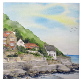 Summer in Runswick Bay England Farida Greenfield Tegeltje