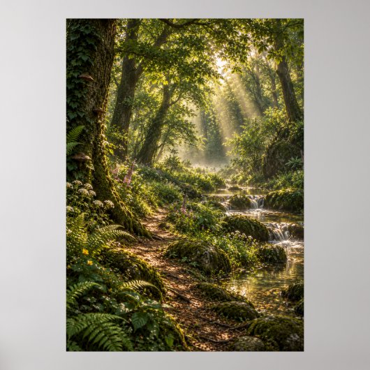 Summer in the Fourfold Forest Poster (Voorkant)