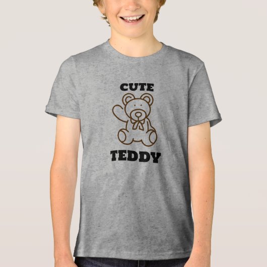 Summer Infants Schattige Beer Teddy Tri-Blend Shirt (Voorkant)